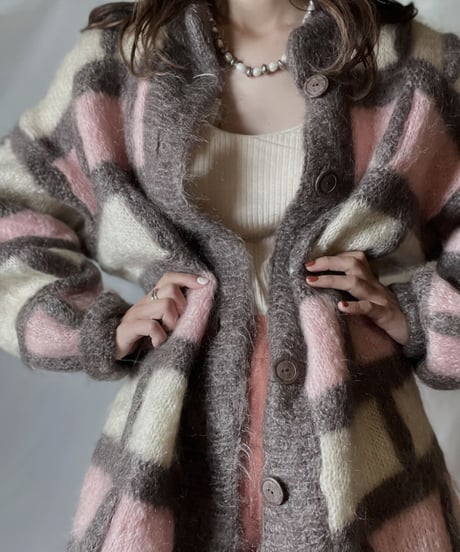 【USED】  Mohair Knit Cardigan /211110-036