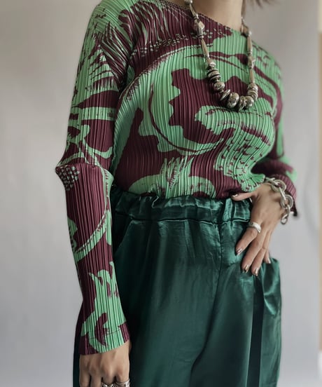 【USED】  Poly Long Sleeved Top / 220924-016
