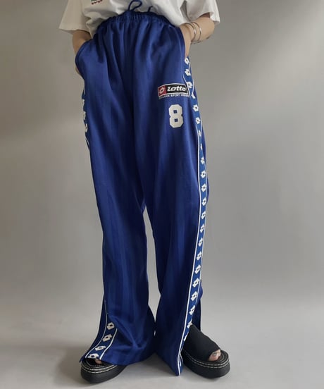 【USED】 Lotto Jersey Line Pants  / 230729-017