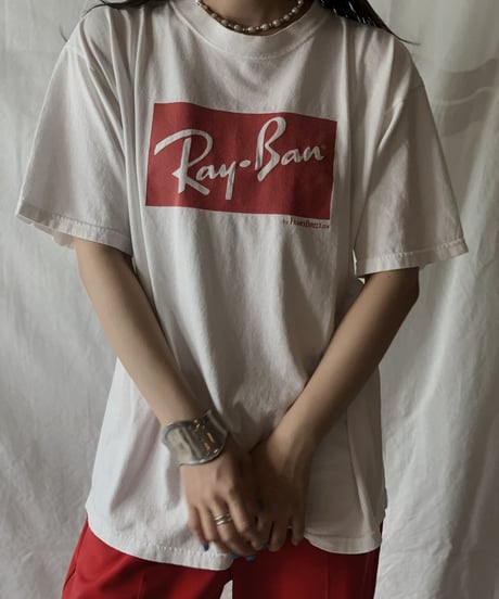 【USED】S/S T-shirt Ray Ban /210602-009