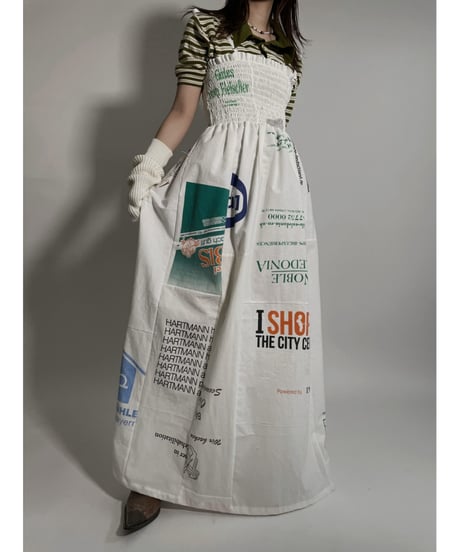 【RE;CIRCLE】 RE Eco Bag Camisole One-piece② /220407-002