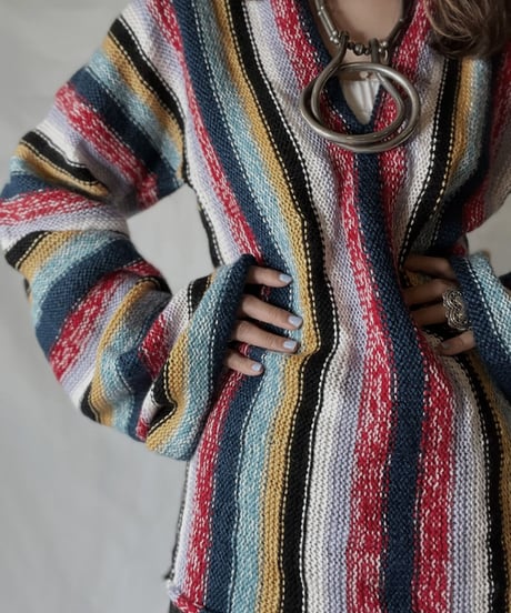 【USED】  Crochet Knit L/S Top ②/211014-035