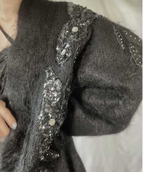 【USED】    Mohair Knit Cardigan/211216-017