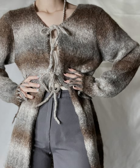 【USED】  Mohair Knit Long Gown/220127-022