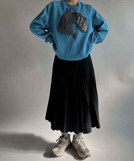 【USED】 Wool Pleats Skirt/250118-021
