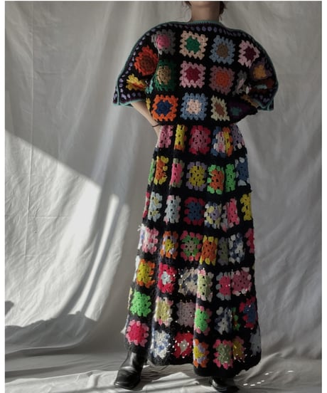 【RE;CIRCLE】 RE Granny Long Skirt③/211216-042