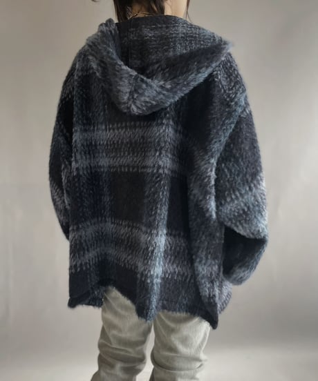 【RE;CIRCLE】 RE Mohair Mexican Hoodie Blue / 230105-005