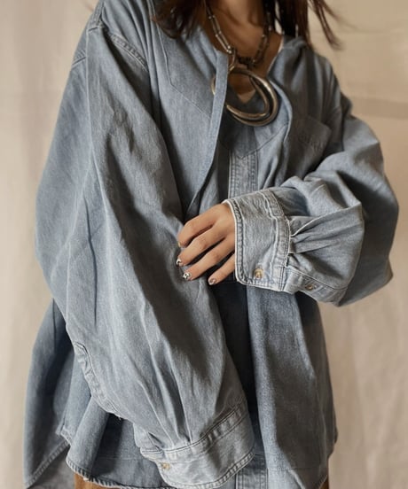 【RE;CIRCLE】 Remake Denim Mexican Parker①/210906-012