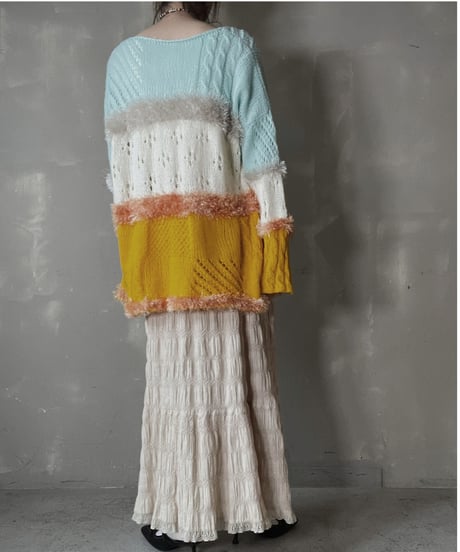 【USED】　Cable Mohair Knit Top/ 220220-018