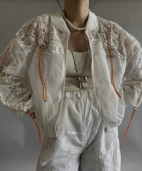 【RE;CIRCLE】 RE White Patch Blouson / 240509-009
