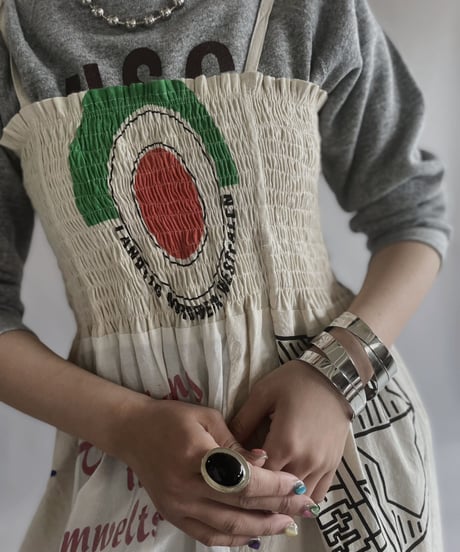 【RE;CIRCLE】RE Eco-Friendly Bag Shirring One-piece / 230427-020