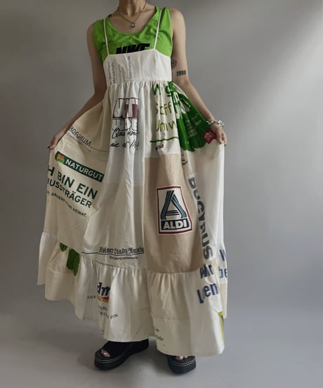 【RE;CIRCLE】RE Eco-Friendly Bag Camisole Long One-piece / 230727-019