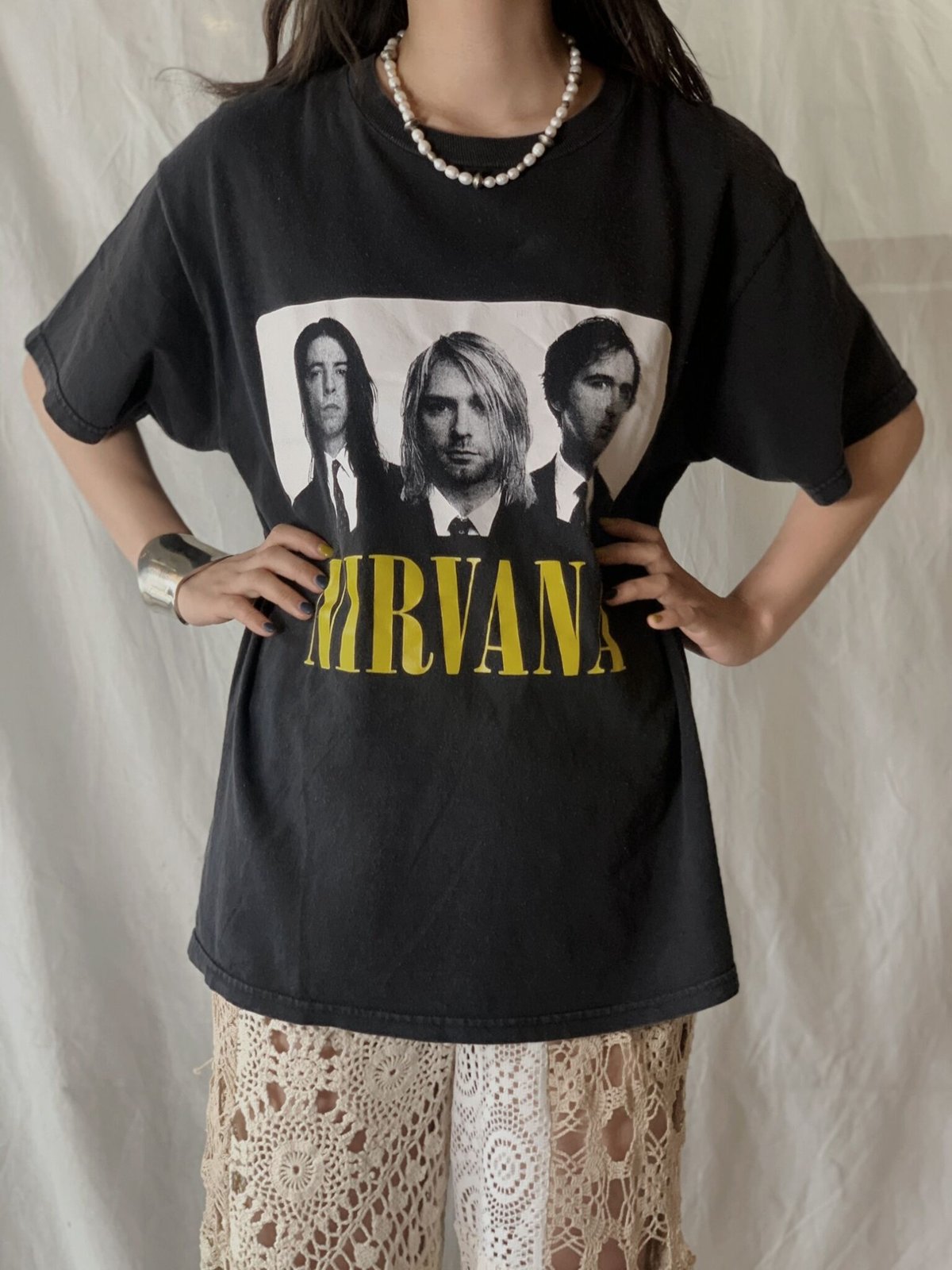 NIRVANA結成35年記念Tシャツ　レア　Lサイズ NIRVANA結成35年記念。FREAK'S STOREにてオフィシャルライセンス