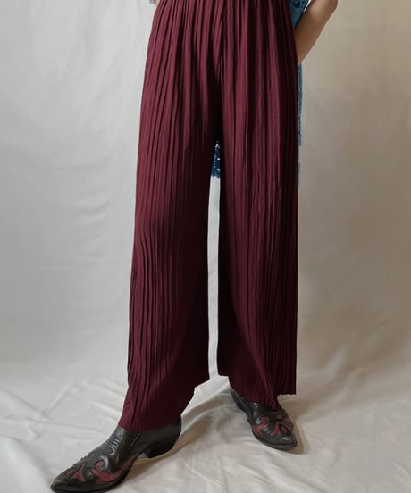 【USED】 Poly Pleats Pants/20210819-015