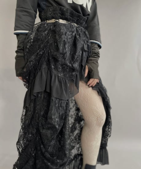 【USED】  Kuroneko Long Skirt  / 221126-005