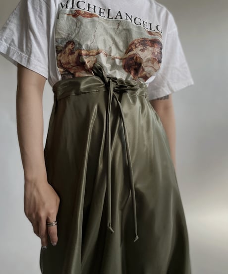 【USED】 Poly Long Skirt / 220423-030