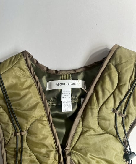 【RE;CIRCLE】 RE Liner Code Vest Khaki / LINER-06
