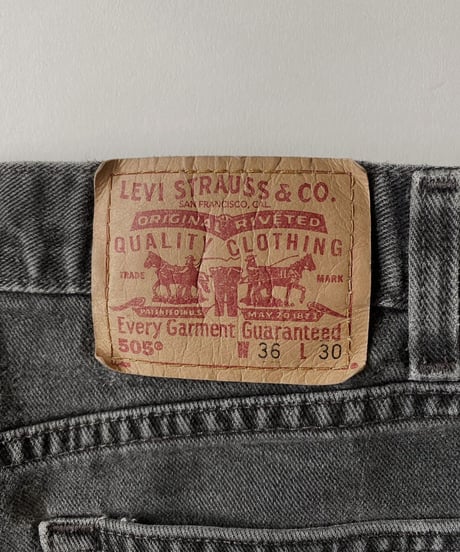 【USED】  Levi's Denim Pants 505 Black / 220416-013