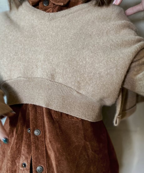 【RE;CIRCLE】 Frill Cashmere  Knit / 201125-026