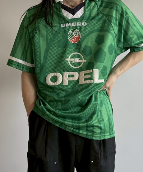 【USED】 UMBRO 90's IRELAMD Soccer Shirt/ 250607-046