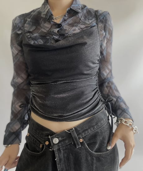 【USED】L/S Sheer Shirt / 230909-009