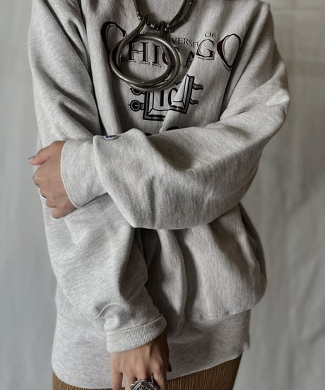【USED】  90's USA Champion Reverse Weave Sweat CHICAGO/210902-012