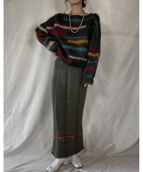 【USED】    Mohair Knit Top/211216-024