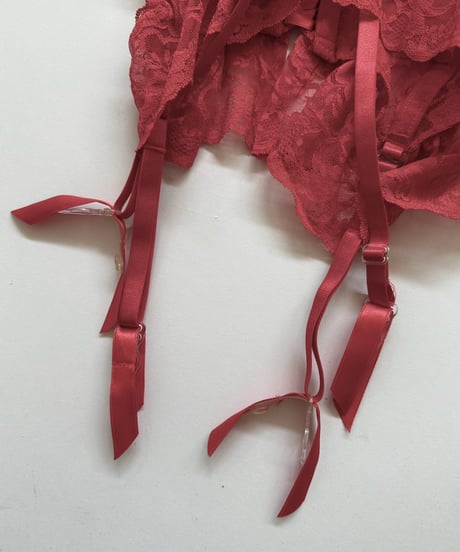 【USED】 Lace Pattern Corset Camisole Top  /250322-028
