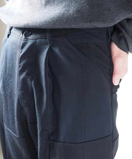 【RE;CIRCLE】 RE Patchwork One Tuck Suits Pants / 240325-011