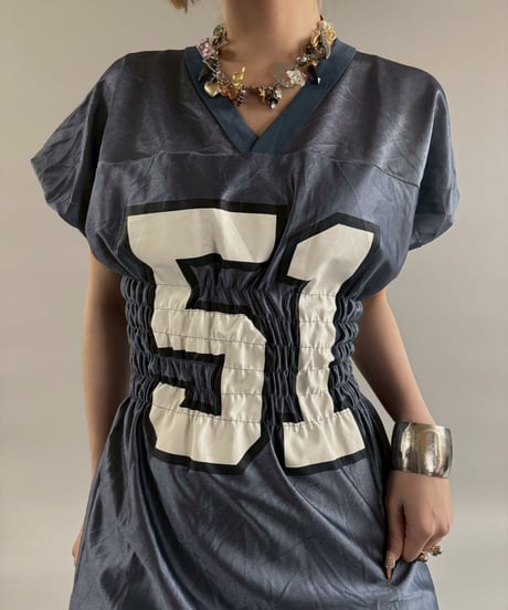 【RE;CIRCLE】 Shirring Football Shirt  /  250904-009