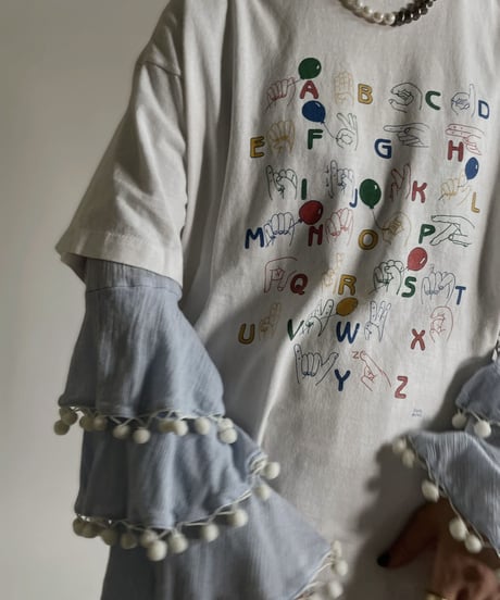 【USED】 Short Sleeves T-shirt “Alphabet “ / 220507-007