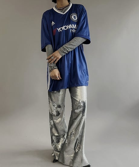 【USED】 adidas Soccer Tee CHELSEA /240316-019