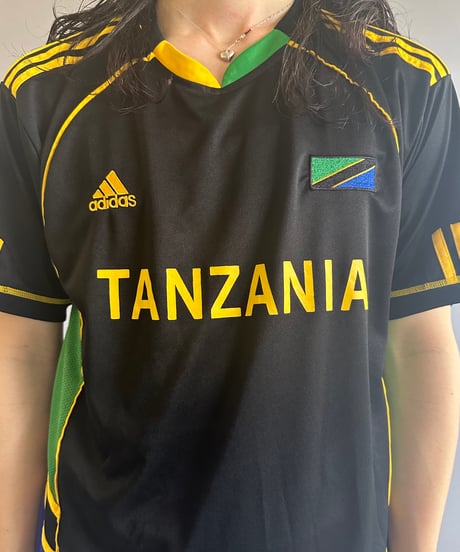 【USED 】adidas TANZANIA  Soccer Shirt /240603-006
