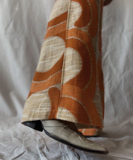 【RE;CIRCLE】 RE Antique Curtain Flare Pants③/ 210613-009