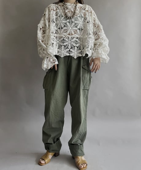 【RE;CIRCLE】 RE Crochet Kirikae Top / 230330-015