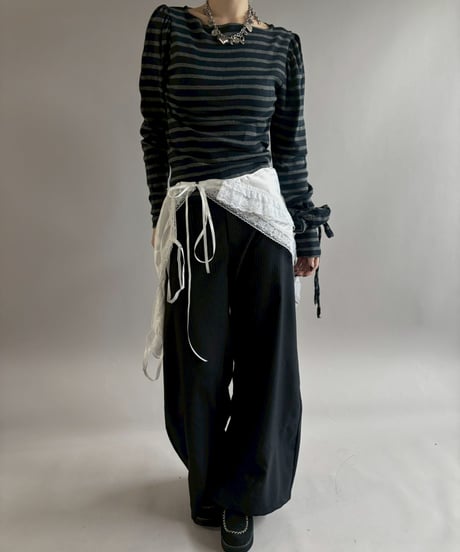 【RE;CIRCLE】 RE Border Top/ 260402-004
