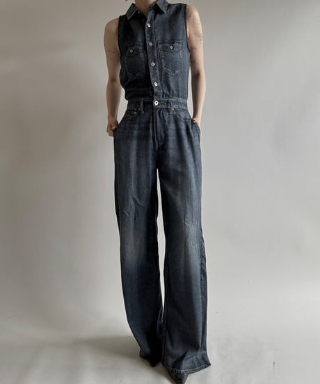 【USED】 Dead Stock rag & bone Denim Print All in One  / 250628-024