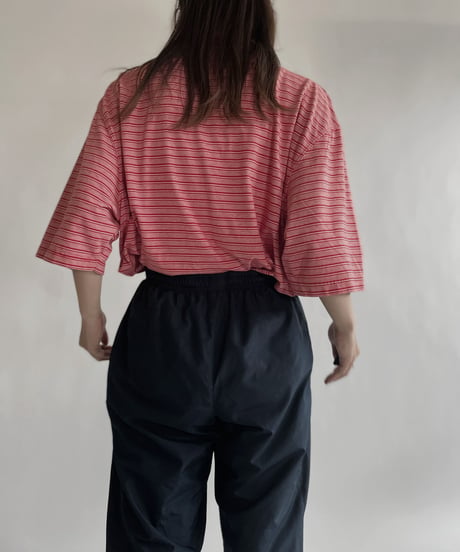 【USED】  PURITAN Striped Polo Shirt / 220618-021