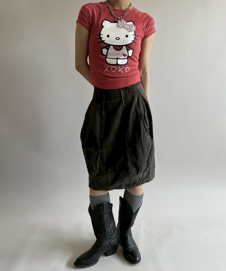 【USED】 MATITHE FRANCOIS GIRBAUD Made in ITALY 100% Linen Skirt  / 250517-012
