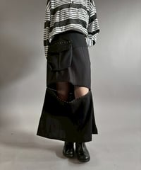 【RE;CIRCLE】 RE Suit Asymmetry Long Skirt / 260129-012