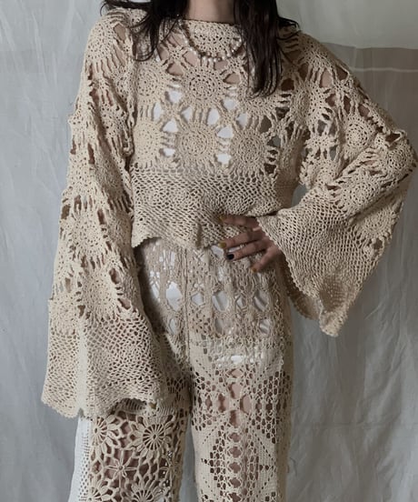【RE;CIRCLE】RE Crocket L/S Top③/210526-065