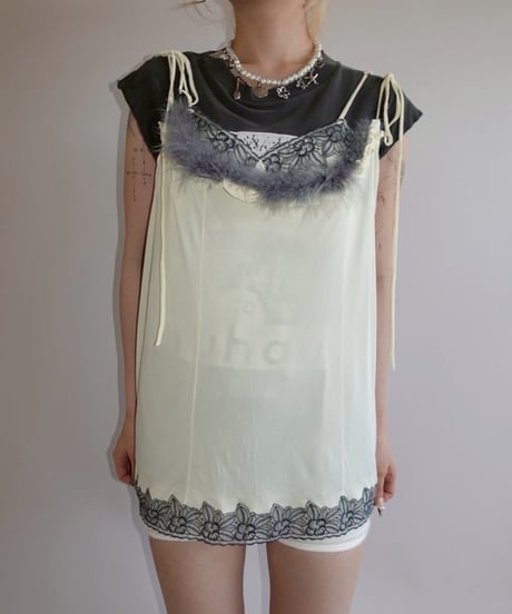 【RE;CIRCLE】CA MEETS UV RE Camisole Bra Top + Camisole Top  / 250807-013