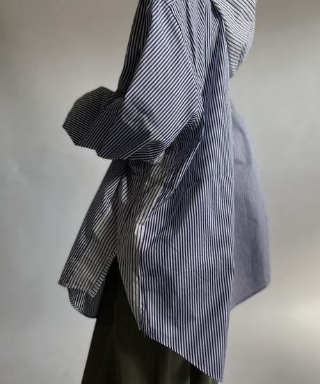 【RE;CIRCLE】 RE Stripe Shirt Mexican Hoodie / 220423-029