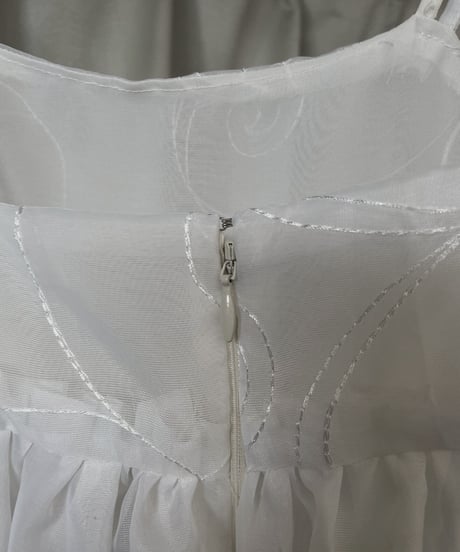 【RE;CIRCLE】 RE Sheer White Camisole One-piece / 220721-003