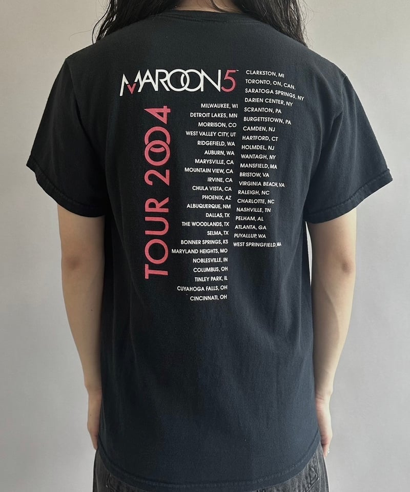 MAROON5 プリント バンドTシャツ マルーンファイブ　フルーツオブザルーム ビートボム | Maroon 5（マルーン5） カールロゴ バンドTシャツ