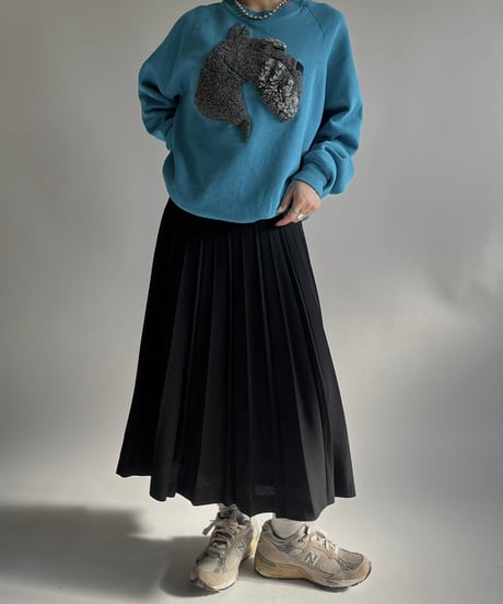 【USED】 Wool Pleats Skirt/250118-021