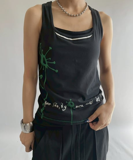 【USED】 Cop.Copine Message Tank Top  /251014-007