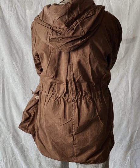 【USED】 Dyed Brown Swedish Snow Hoodie /210310-005