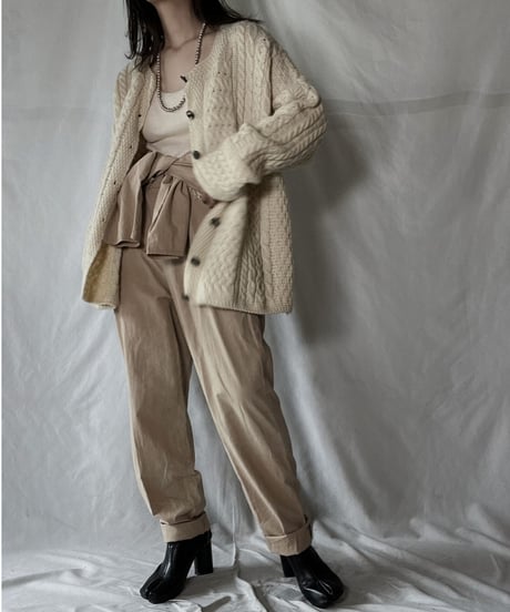 【USED】　Cable Knit Cardigan②/ 220120-048