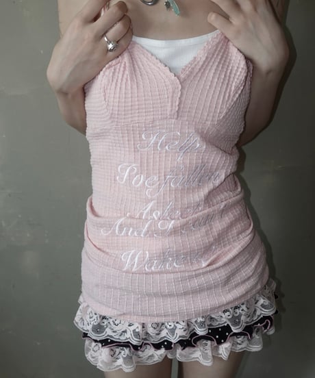【RE;CIRCLE】 Re Embroidered Camisole Top  /  250724-010